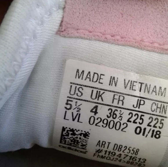 Adidas Womens PW Tennis HU Low Top Lace Up White/Pink sz 5.5 pharrell Williams - Picture 6 of 6